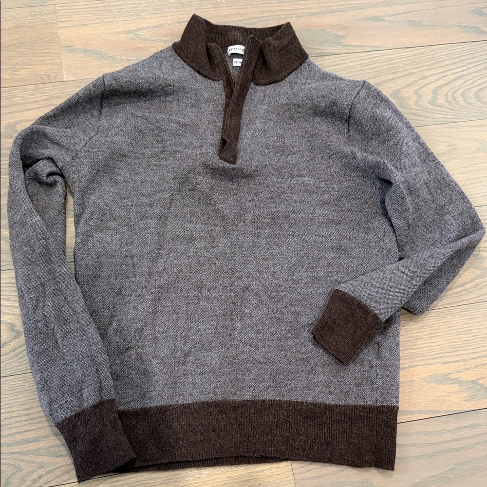 Peter Millar merino wool  zip neck sweater